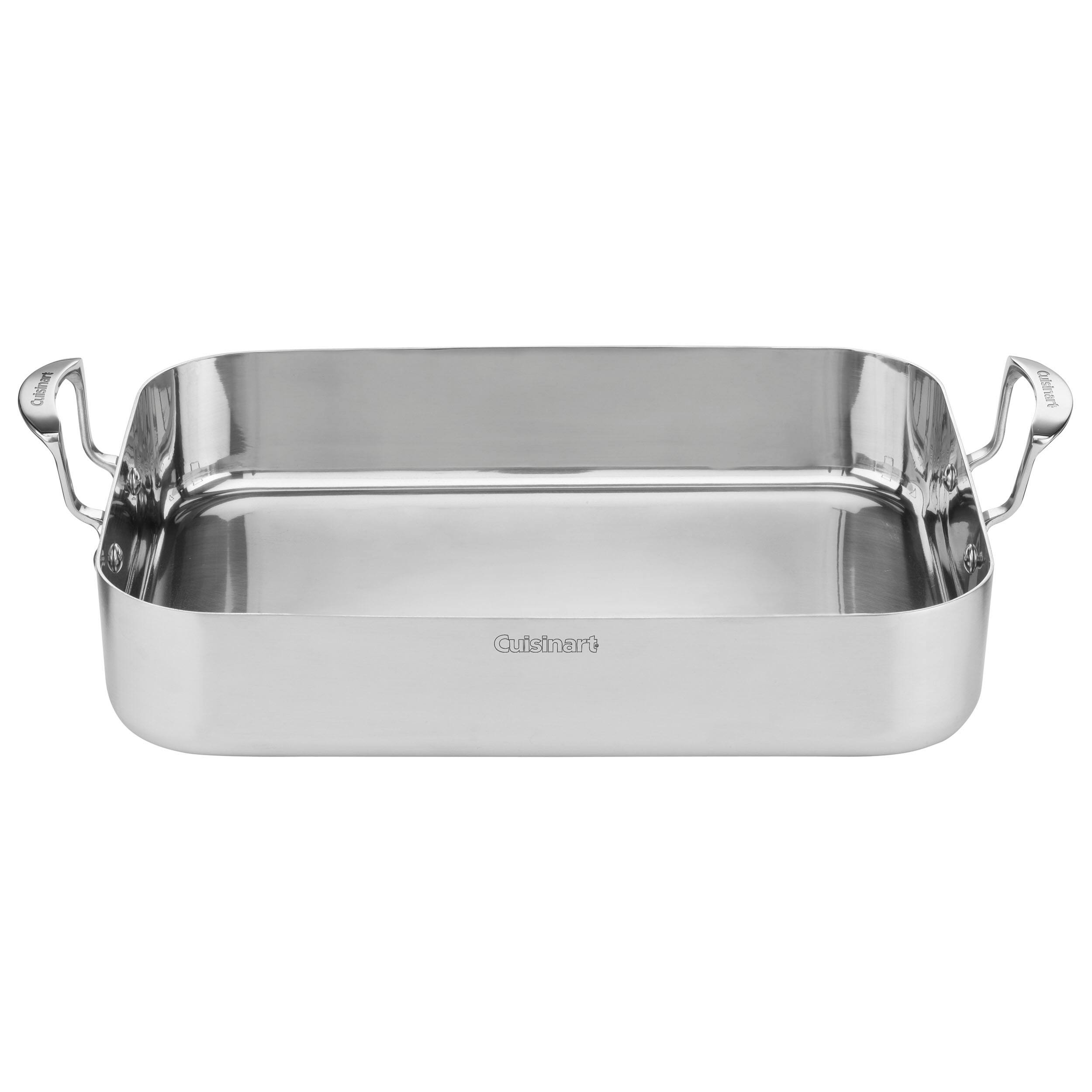 Cuisinart Multiclad Pro Triple Ply Stainless Cookware 16" Roasting Pan with Rack Bed Bath